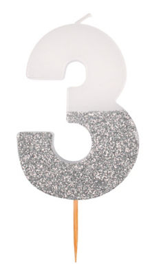 ASDA George Home Large Number Candle 3- Buy online at McGrocer
