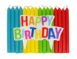 George Home birthday candle plaque 16pk, imported from the UK