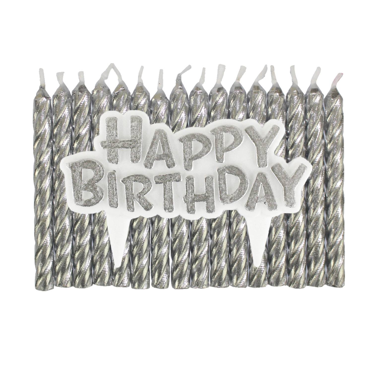 George Home birthday candle set with wax plaque and 16 candles, UK version