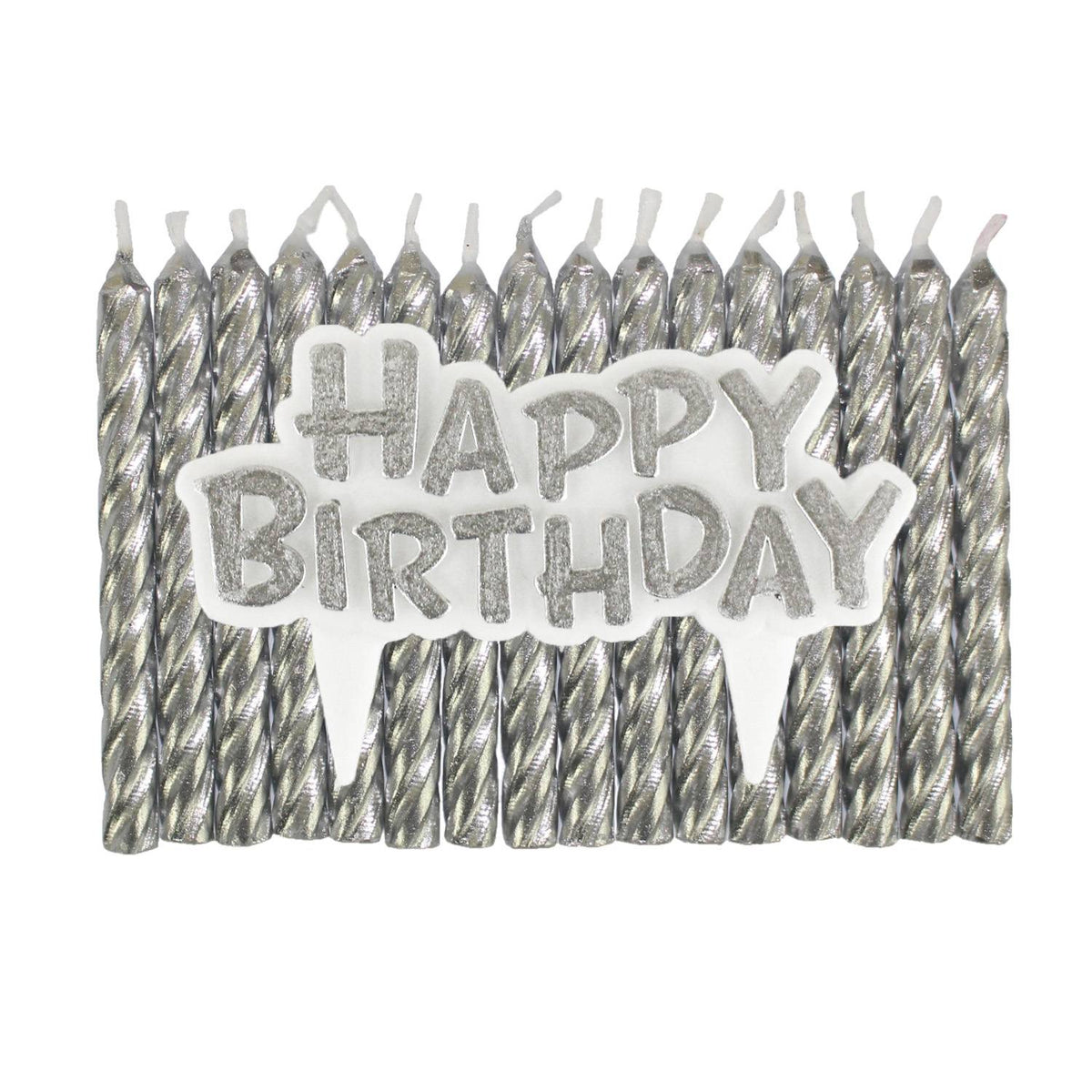 George Home birthday candle set with wax plaque and 16 candles, UK version