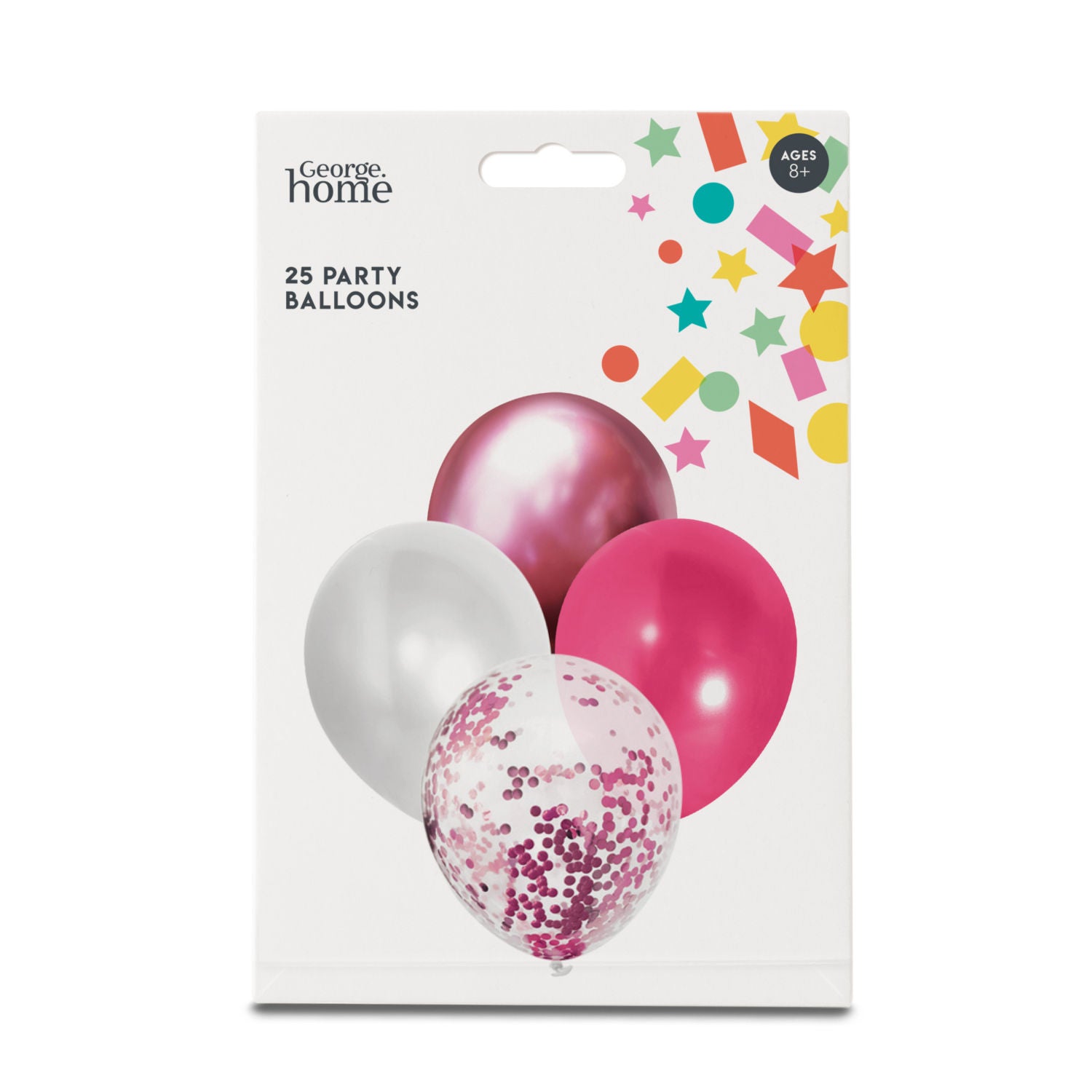 George Home pink balloon pack 25 count (British brand)