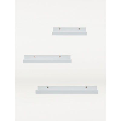 George Home white floating picture shelf set of 3, UK version