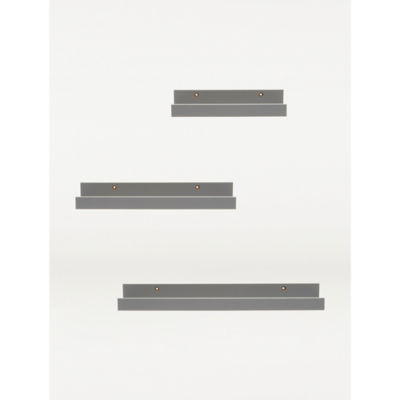 George Home grey floating picture shelf set of 3 - British product