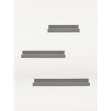 George Home grey floating picture shelf set of 3 - British product