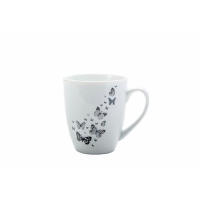 ASDA George Home Butterfly Decal Single Porcelain Mug- Buy online at McGrocer