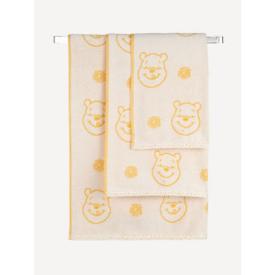 George Home yellow Winnie the Pooh hand towel, imported from the UK