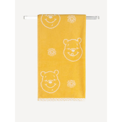 George Home yellow Winnie the Pooh hand towel, imported from the UK