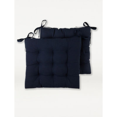 George Home seat pad 40x40cm polyester pair (British brand)