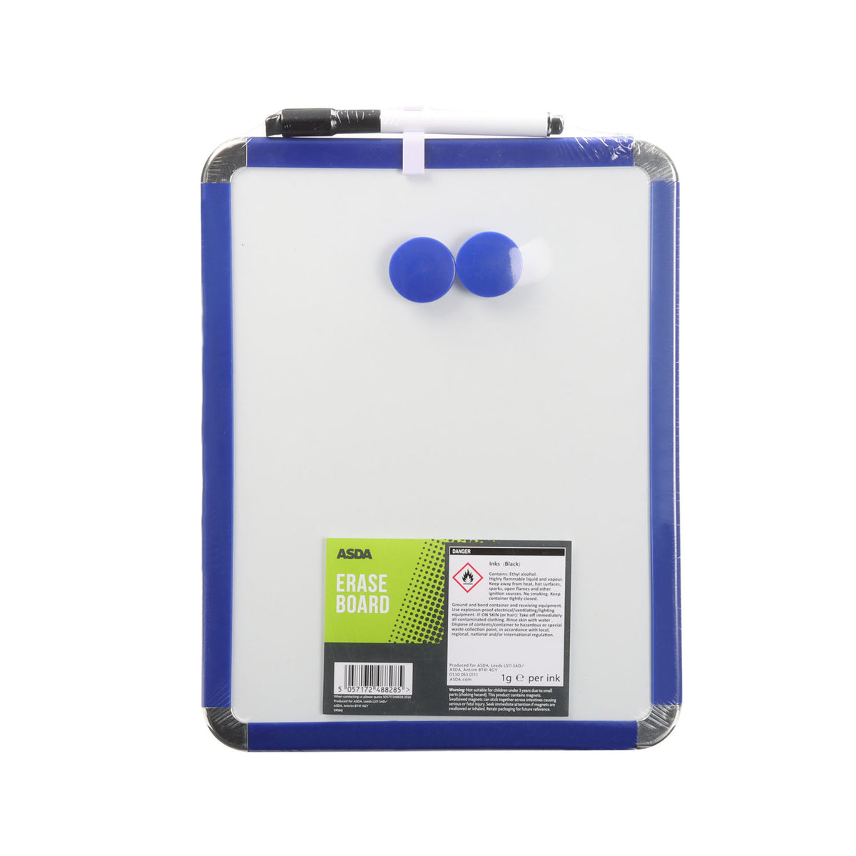 Pen & Gear dry erase board with accessories imported from the UK