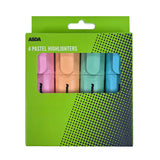 Pen & Gear pastel highlighters 4-pack, imported from the UK