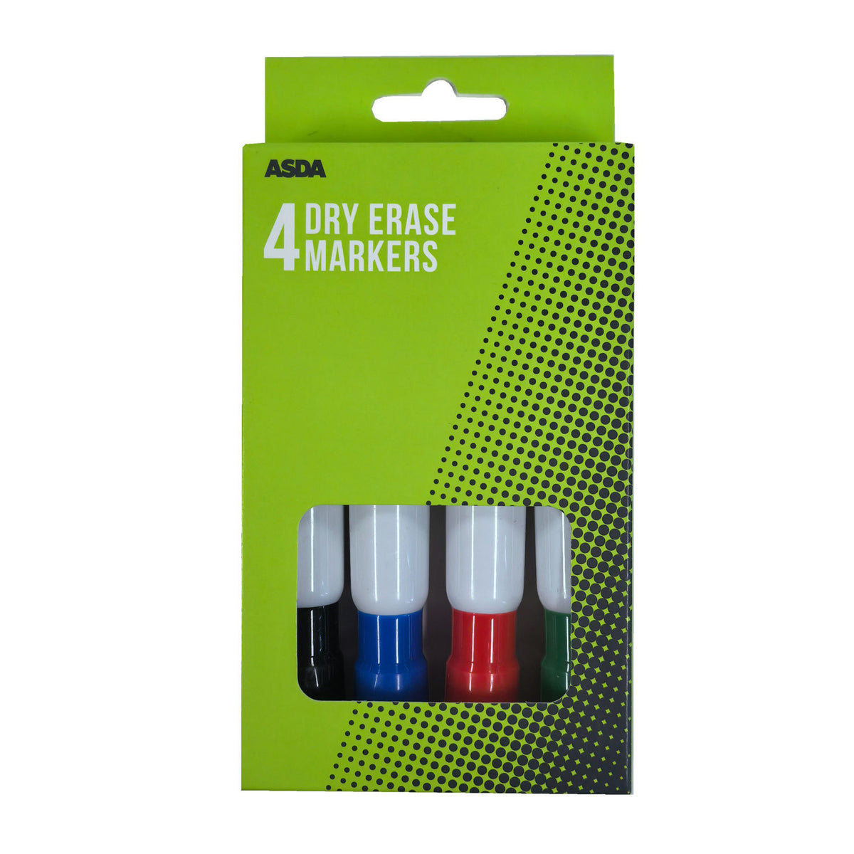 ASDA dry erase marker set with four colors 4 pack - British product