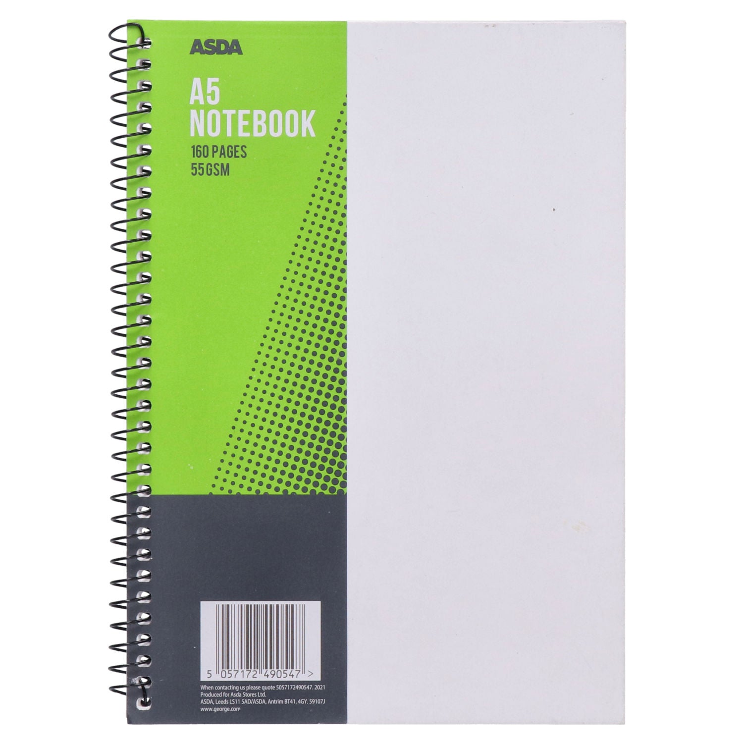 Pen & Gear A5 Spiral Notebook, imported from the UK