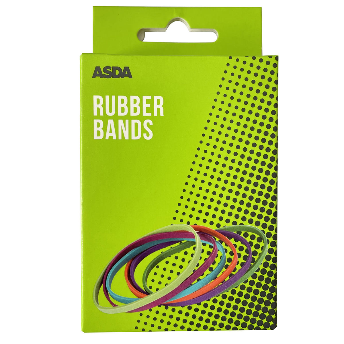 ASDA assorted rubber bands - British product