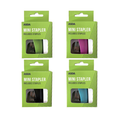 ASDA mini office stapler with included staples - British product