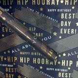 George Home Best Day Ever foil gift wrap 3m, UK version