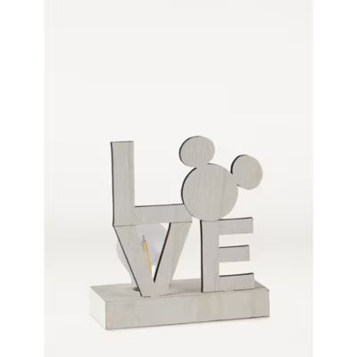 George Home Disney Mickey Mouse Love Lampe Creme Deko-Lampe