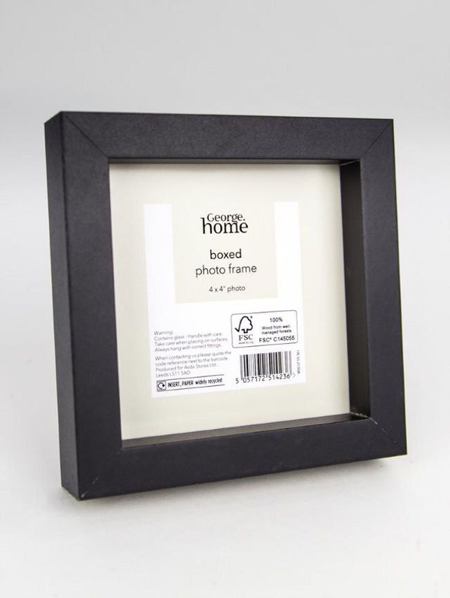 George Home Black Box Frame GOODS ASDA   