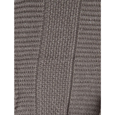George Home Grey Knitted Tassel Throw