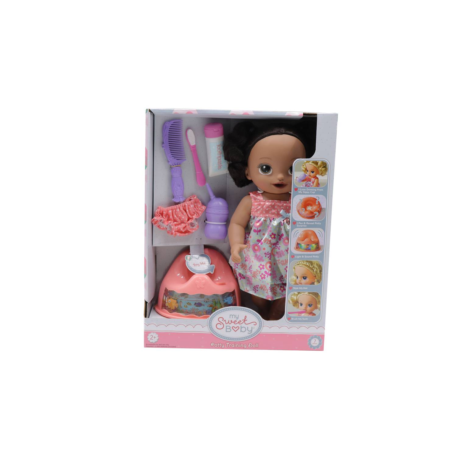 My Sweet Baby potty training doll, imported from the UK