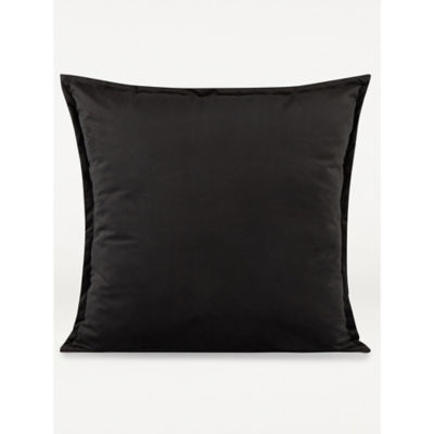 George Home black extra large velvet cushion 58x58cm, imported from the UK