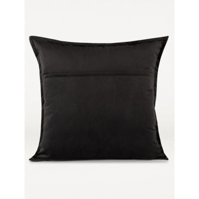 George Home black extra large velvet cushion 58x58cm, imported from the UK