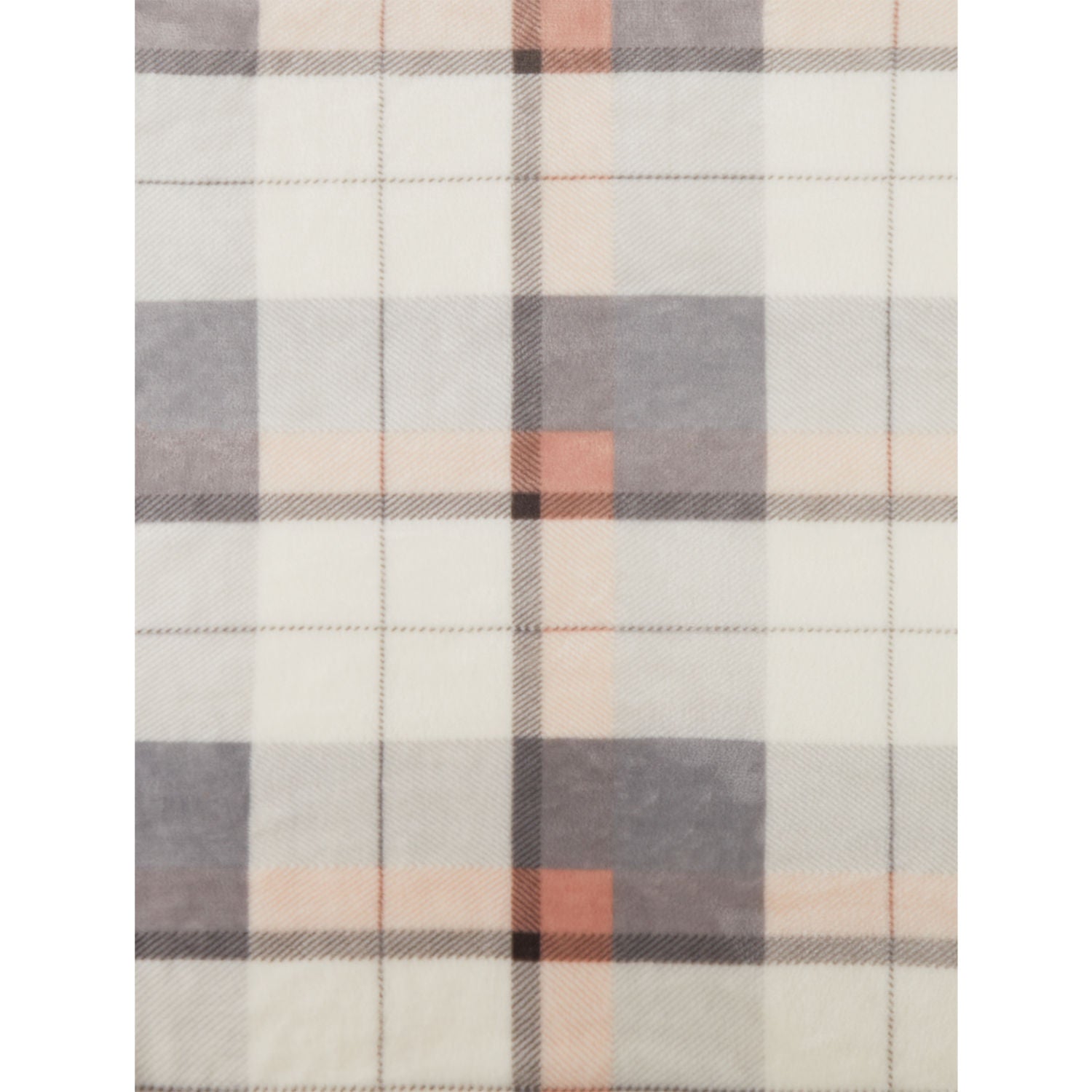 George Home pink checkered blanket 200cm x 220cm, UK version