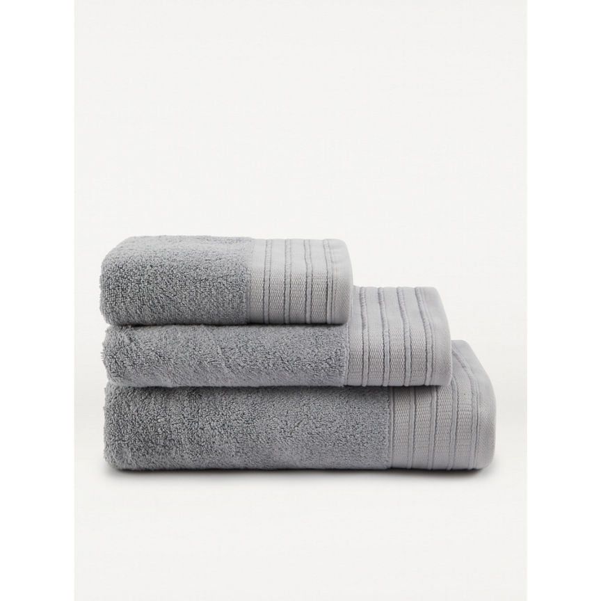 George Home Large Grey Just Wellness Bamboo Bath Sheet