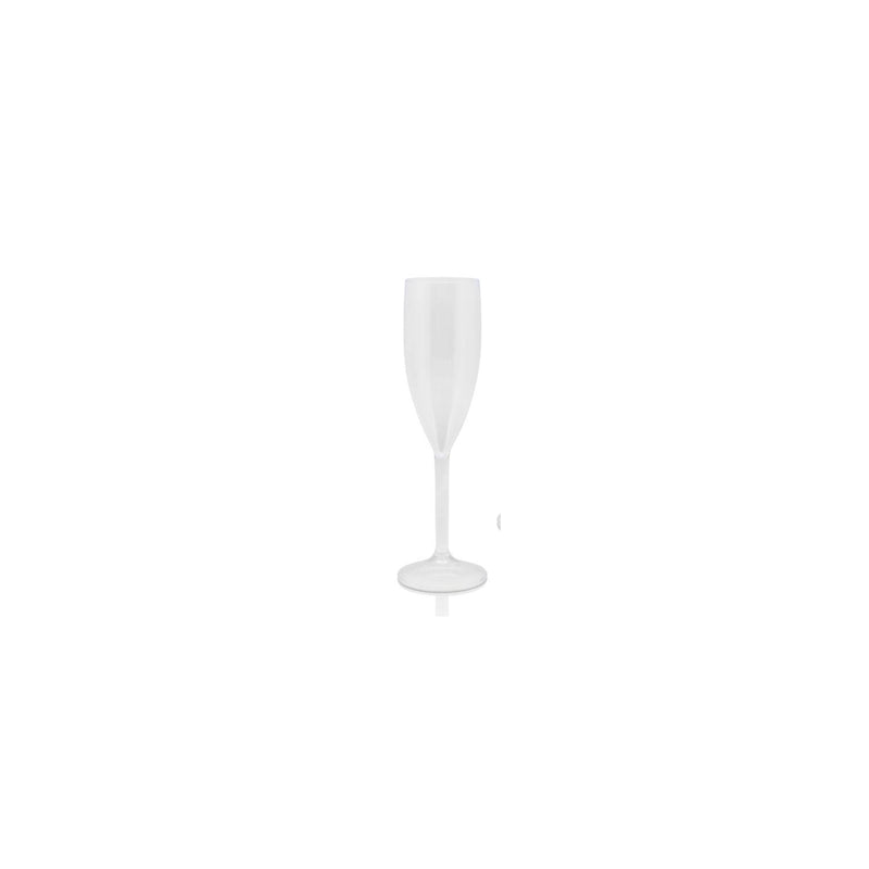 George Home clear plastic champagne flute - British product
