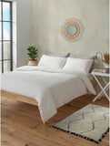 George Home white seersucker duvet set super king, imported from the UK