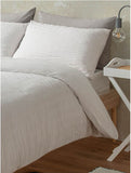 George Home white seersucker duvet set super king, imported from the UK