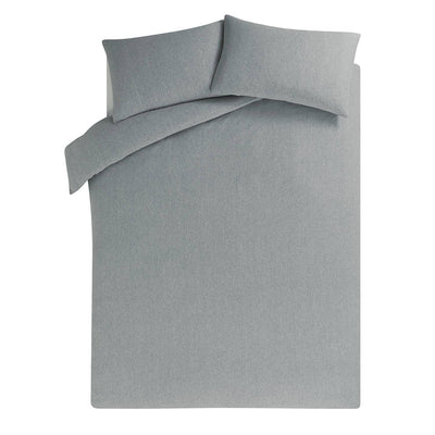 ASDA George Home Grey Jersey Bedding Set with Fitted Sheet - Single- Buy online at McGrocer