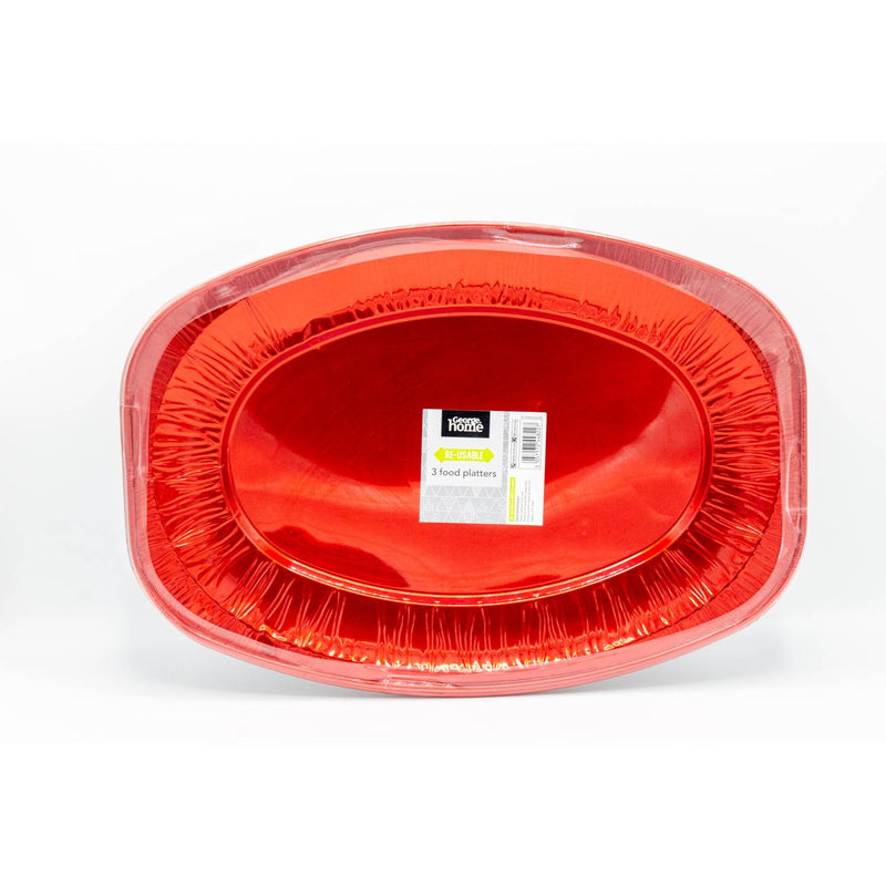 George Home red food platters 3 pack (British brand)