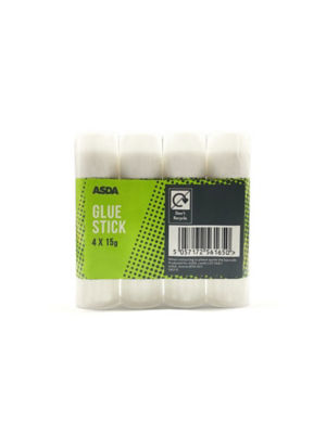 ASDA ASDA Glue Sticks 4 Pack- Buy online at McGrocer