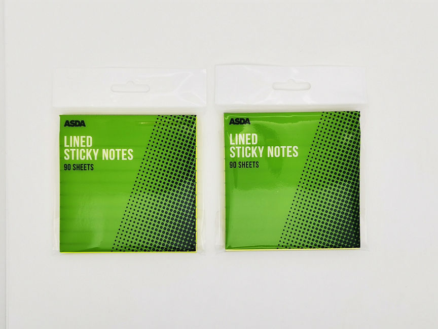 ASDA Lined Sticky Notes GOODS ASDA   