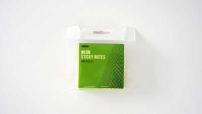 ASDA neon sticky notes 400 sheets - British product