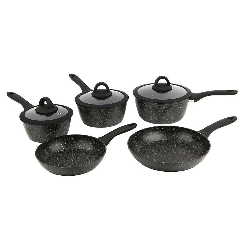 George Home Marble Soft Grip Pan Set 5 Piece GOODS ASDA   