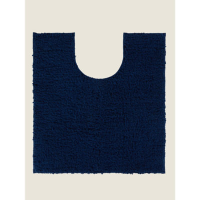 George Home Blue Super Soft Cotton Pedestal Mat