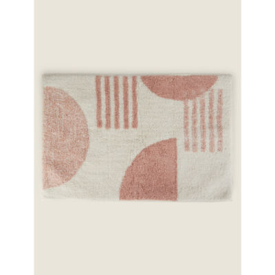 ASDA George Home Pink Geo Tufted Cotton Bath Mat- Buy online at McGrocer