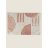 George Home pink geometric tufted cotton bath mat - British product