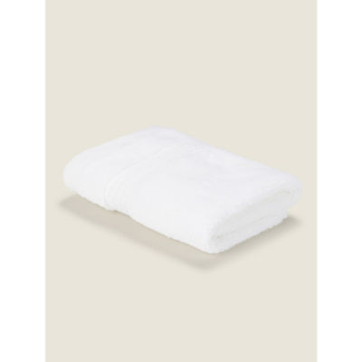 George Home white Egyptian cotton face cloth, UK version