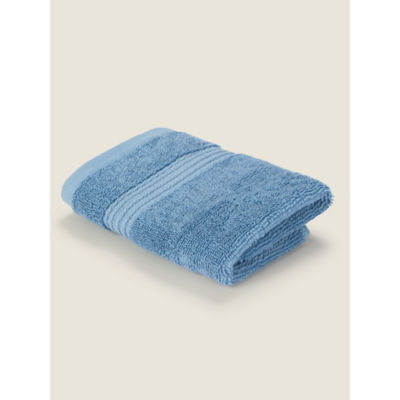 George Home denim Egyptian cotton face cloth, imported from the UK