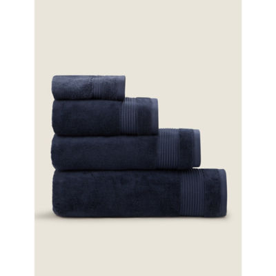 George Home Navy Egyptian cotton bath towel (British brand)