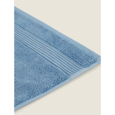 George Home large denim Egyptian cotton bath sheet, imported from the UK