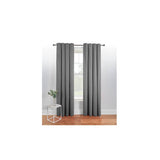 George Home fully lined charcoal eyelet curtains (British brand)