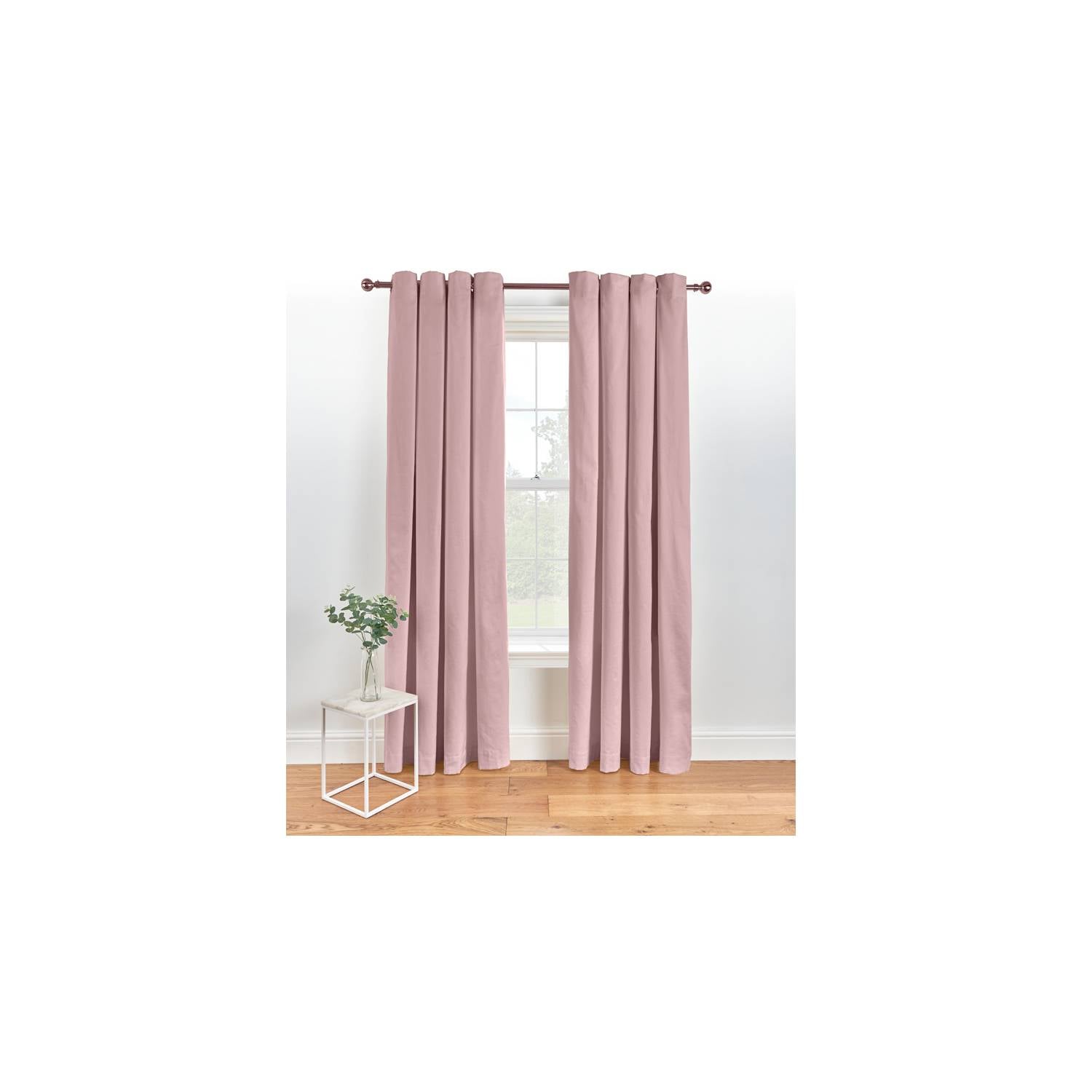 George Home pink eyelet curtains - British product
