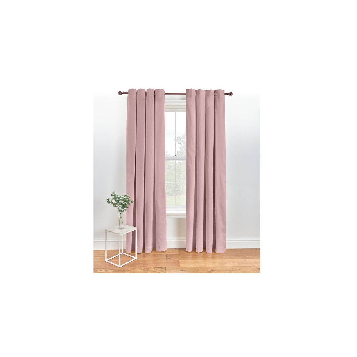 George Home pink eyelet curtains - British product
