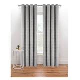 George Home grey quilted velvet eyelet curtains, UK version