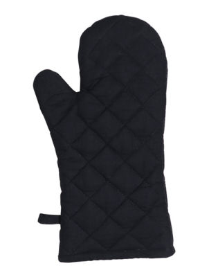 George Home black oven glove 18x90cm - British product