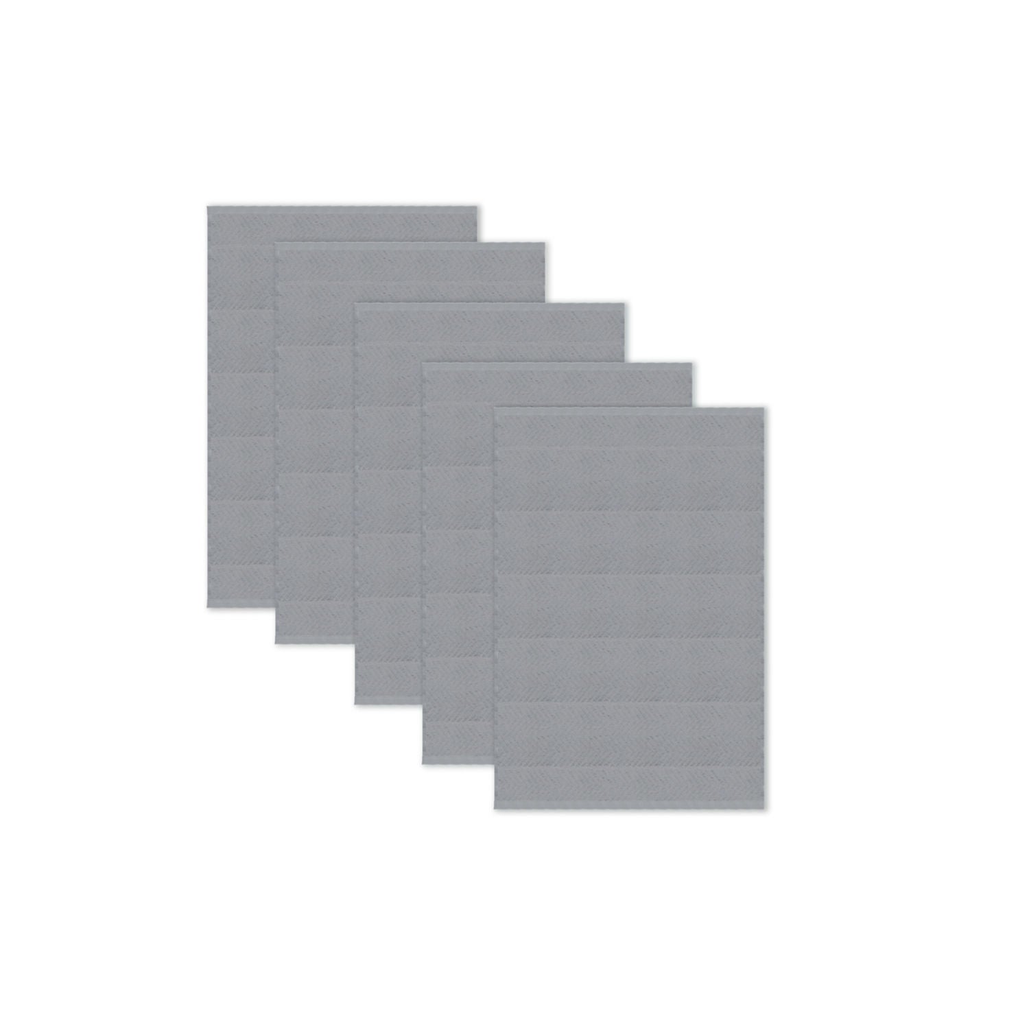 George Home grey striped terry tea towels 60x40cm (British brand)