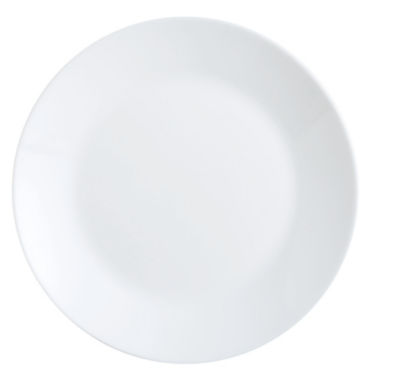 George Home white dinner plate glass dinnerware, UK version
